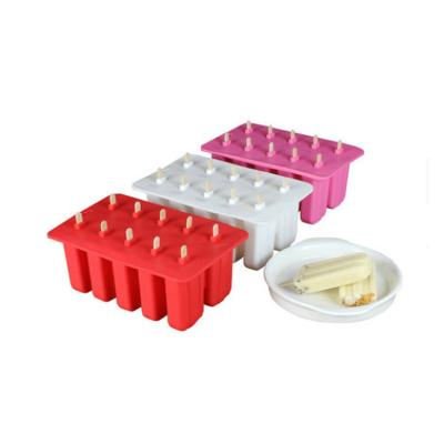 China 10pcs Sustainable Popsicle Molds Frozen Ice Lolly Mold Ice Cream Holder DIY Popsicle BPA Free for sale