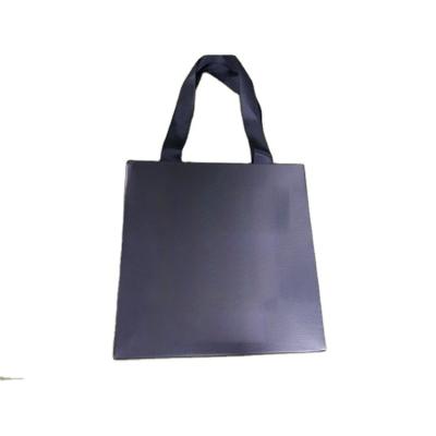 China Factory Price Cosmetic Packaging Manufacturer Supplier Silver Hot Foil Stamping Cheap Gift Bag for sale