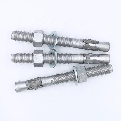 China Hot Dipped Galvanized Curtain Wall H.D.G Carbon Steel Wedge Dyna Bolt Glass Anchor Expansion Anchor Bolt for sale