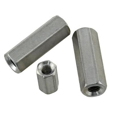 China Carbon Steel Building Construction Long Nut Galvanized Expansion Hex Coupler Nut for sale