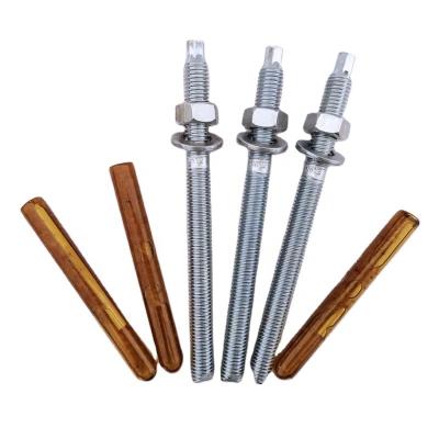 China Galvanized Glass Chemical Curtain Wall Anchor With Chemical Capsule Polyethylene Resin for sale