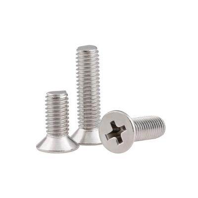 China DIN 965 Machine Nickel Plating Carbon Steel Countersunk Cross Head Screw For Machine for sale