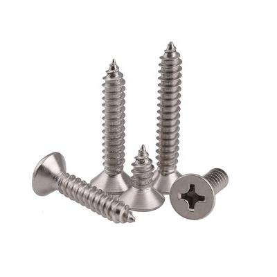 China DIN 7982 Machine SUS 201 Flat Head 304 Countersunk Self Tapping Screw for sale