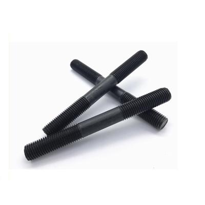 China Mechanical Double End Stud Thread Black Oxide Finish Carbon Steel Standard Stud Bolt for sale