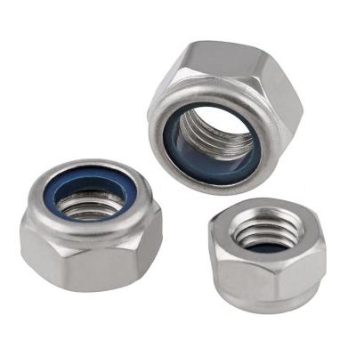 China DIN982 Heavy Industry Stainless Steel Nylon Insert Hex Nut for sale