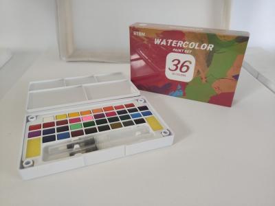 China Wide Color Selection RTBM Watercolor Paint Set 36 Color Professional Paint Watercolor Paint Various Types Plastic Palette for sale