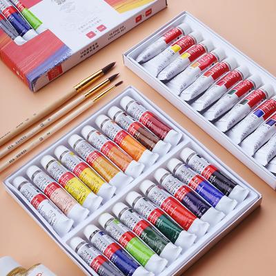 China Oil Paint 12/18/24 Color 12ml Professional Artist Oil Paint Set for Artist Oil Painting Drawing Art Color Paint Supplies for sale