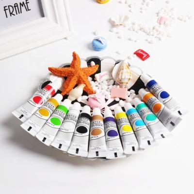 China Oil Paints Set For Kids Painting Eco-Friendly Artist Oil Paint 12-Tubes Oil Paint Set With Paint Brush for sale