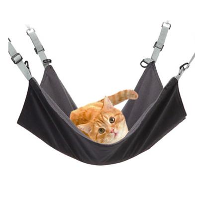 China Adjustable Comfortable Soft Hanging Pet Cat Hammock Sleeping Travel Bed With Strong Metal Buckle For Small Dogs for sale