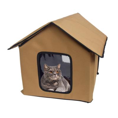 China Viable Detachable Pet Cave Bed Cat Dog House Tent Great Foldable For Carrying And Short Outings for sale