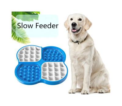 China Travel Durable Portable Colorful Bite Resistant Silicone Slow Feeder Dog Bowl For Small Medium Large Animals for sale