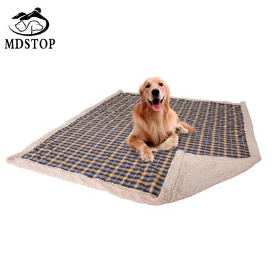 China Sustainable Waterproof Soft Fleece Dog Pet Blanket For Couch Sofa Bed Sleep Mat for sale