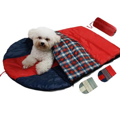 China Warm Portable Travel Packable Dog Sleeping Bag Bed Mat with Storage Bag for Travel Indoor Outdoor Camping and Hiking for sale