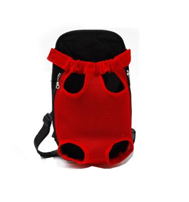 China Outdoor Adjustable Breathable Mesh Material Chest Wearing Legs Dog Carrier Bag Outlet Tail Out Comfortable Design Pets Travel Bags For Traveling for sale