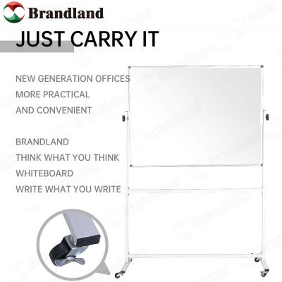 China Steel Sheet/Porcelain Painted Steel Sheet Desk Aluminum Frame Detachable Folding Magnetic Whiteboard Size 1400mm*1800mm*500mm for sale