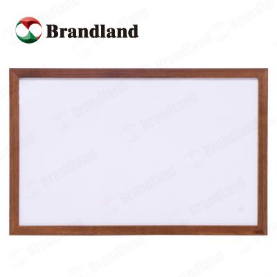 China Steel Magnetic Dry Erase Painted White Board For Children Writing, Wood Frame One Side White Board One Side Black for sale