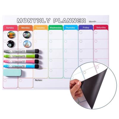 China Durable+Waterproof+Super White Board Erase Magnetic Soft Dry Weekly Magnetic Fridge Magnetic Planner Whiteboard Sheet Roll Super Strong Board for sale