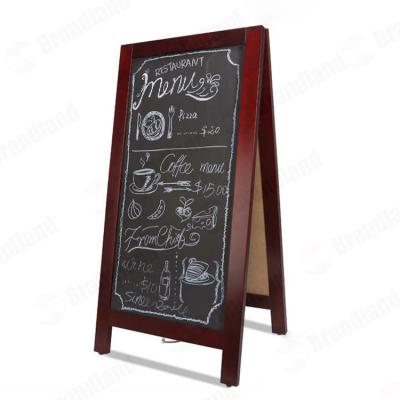 China Outdoor Wooden DRAWING BOARD Writing Board Blackboard Bar Restaurant Menu Display Advertising Blackboard for sale