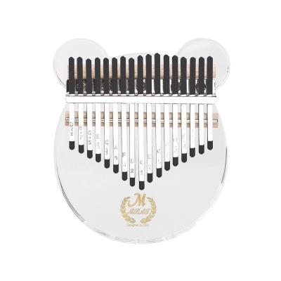 China 17 Keys Kalimba Bear Design 17 Keys Bear EQ Key Office Desk Thumbsling Pinao With Bag Kids Music Learning OEM ODM for sale