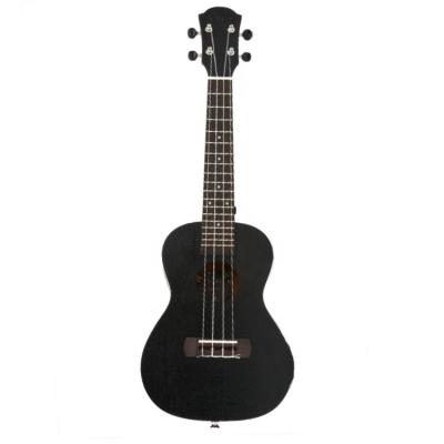 China Wholesale Guitars Ukulele Bass Custom OEM ODM 21 Inch Black Ukulele Small Acoustic Guitar 4 Concert Strings Musical Instruments for sale