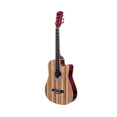 China 38 Inch Acoustic Guitars Solid Fir 6 String High Gloss Wholesale Custom Cut Acoustic Guitar OEM ODM Travel Guitar 40 Inch Acoustic for sale