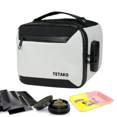 China Custom Locking Smellproof Carbon Lined Smellproof Bag Stash Smell Proof Travel Case for sale