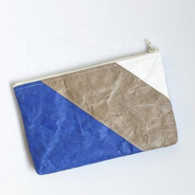 China Waterproof Promotion Flapper Paper Clutch Zipper Tyvek Wallet Coin Purse Washable for sale