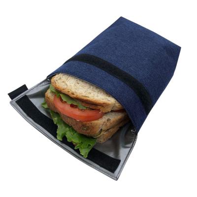 China Durable Eco Friendly Waterproof Food Storage Bag Zipper Reusable Snack Sandwich Bags for sale