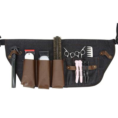 China Travel Salon Barber Tools Equipment Kit Stylist Heavy Duty Belt Bags Hairdresser Waist Hair Tool Bag for sale