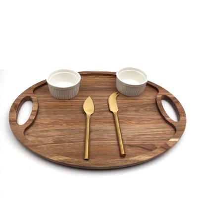 China Mordern Amazon Online Wholesale Acacia Serving Food Tray Wooden Tray for sale