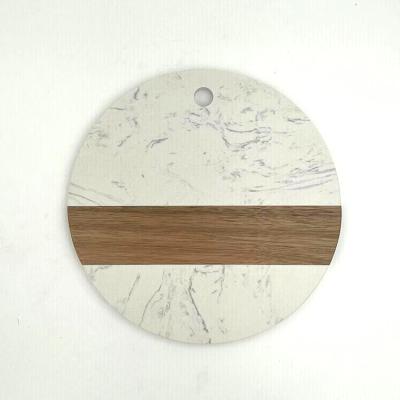 China 2022 Sustainable Hot Selling Products Acacia Wood And Cheese Marble Cutting Board Marble Boards for sale