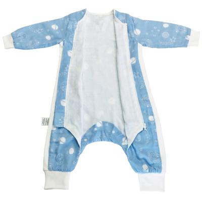 China Wholesale Newborn Infant 70%Bamboo 30% Cotton Muslin Fabric 70%Bamboo 30% Cotton Muslin Fabric Baby Clothes Boys Rompers for sale