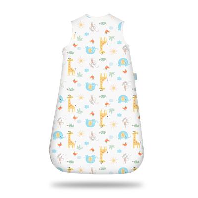 China Wholesale Custom Breathable Baby Zipper Cloth Cotton Polyester Baby Sleeping Bag Sleeveless Sleeping Bag for sale