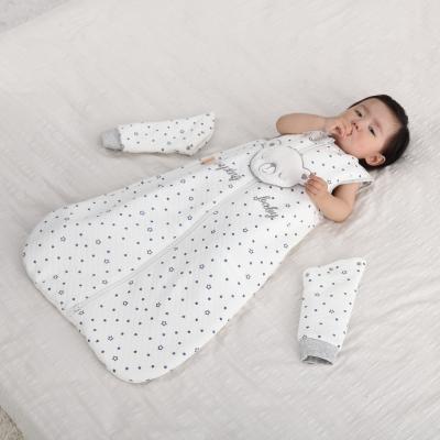 China 0-6years Old 60%Cotton 40%Polyester Breathable Customized Adjustable Newborn Baby Sleeping Bag for sale