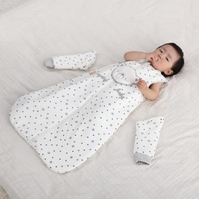 China Factory Wholesale Hot Sale Breathable Newborn Baby Ultra Soft Sleeping Bag With Detachable Sleeves for sale