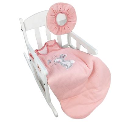 China Antibacterial Custom High Quality Sleep 0-3 Years Soft Bag For Babies Soft Sleeve Cotton Short Stock Lot for sale