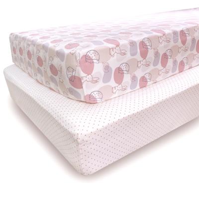 China 2021 New Factory Custom Anti-pull 100% Cotton Baby Crib Sheet for sale