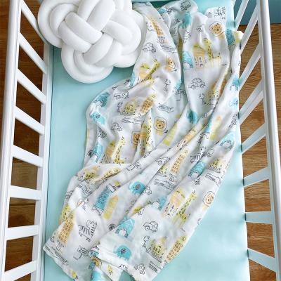 China Factory Folded 120x120cm Wholesale Ideal For Baby Sensitive Skin Baby Blanket for sale