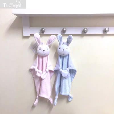 China Factory Wholesale Custom Baby Folded Bunny Baby Shower Gift Comforters Lovely for sale