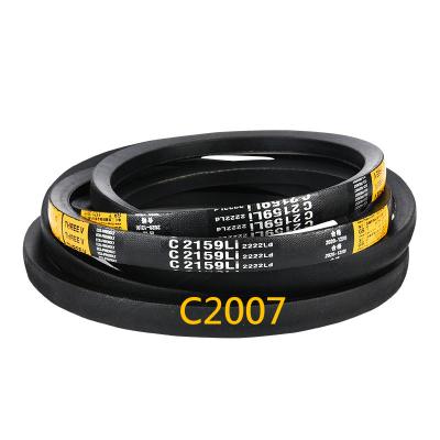 China Building Material Stores Factory Direct Sale Affordable Triangle Belt Black Rubber C Transmission Belt C2007 for sale