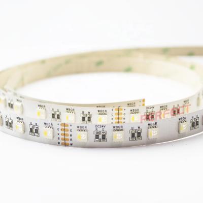 China Hotel Dream Color Flexible RGBW 4-in-1 SMD 5050 LED Strip 60leds/m 12V 24V 5M Remote Control 5050 RGBW Led Strip for sale