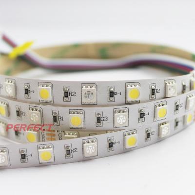 China 24 volt flexible smd 5050 RGBW LANDSCAPE high lumen led strip light kit 60leds each meter for sale