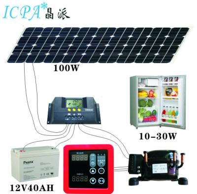 China COMPRESSOR 75L 12v 24v Solar Silent Fridge Freezer DC Fridge-Model D for sale