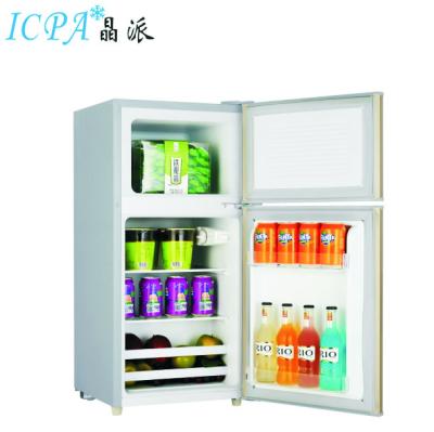 China 2020 Bestselling And Cheapest BCD-70 Top Freezer Double Door COMPRESSOR Fridge for sale