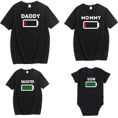 China Whole Sale QUICK DRY Breathable Couples T-Shirts Short Sleeve Family Set Clothes Mommy And Me T Shirt for sale