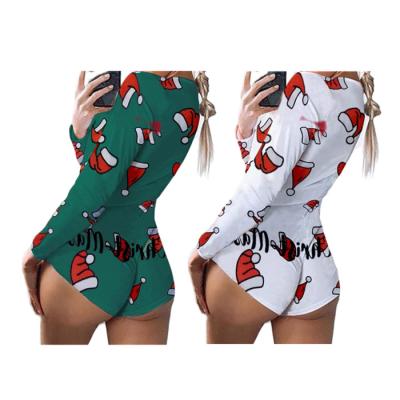 China Christmas long adult Onsie Christmas long sleeve pants pajamas women s onesie romper pajamas wholesale QUICK DRY Xmas short onsies for sale