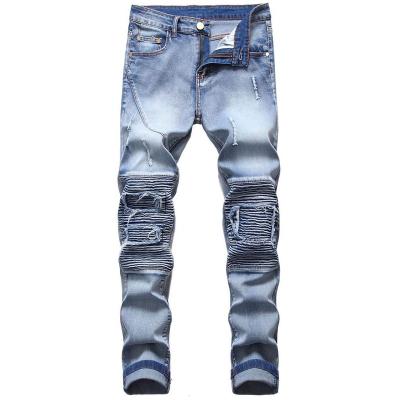 China OEM Black Spandex Polo Print Cotton Blue Overalls quantity of sublimation men's casual denim jeans QUICK DRY for sale