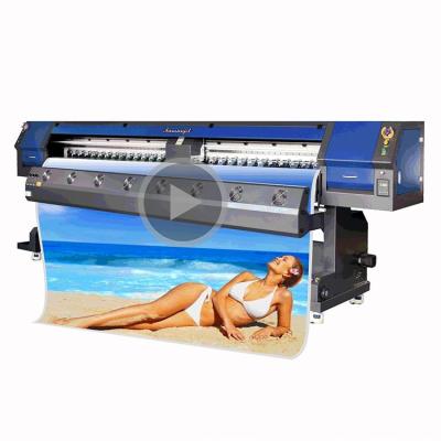 China Roll to roll Funsunjet FS-3202 3.2m head DX5 1440dpi inkjet digital eco sticker printer vinyl solvent printing machine of advertising material for sale