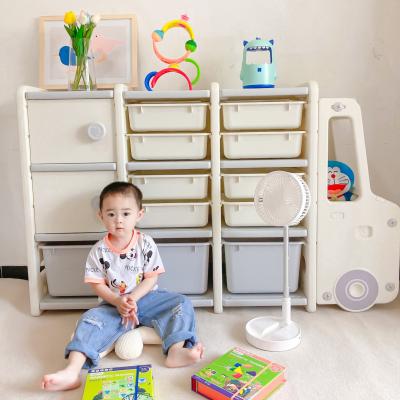 China Toy Storage Organizer Box Shelves Safe for Toys Car Shelf Baby Kindergarten Kids Book Rack Clothes Cabinet for sale