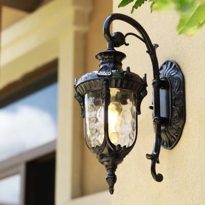 China Outdoor Waterproof American Balcony Lamp Corridor Lamp Tempered Glass Wall Villa Garden Lamp Terrace Garden Lamp Outdoor European Landscape Atmosphere for sale